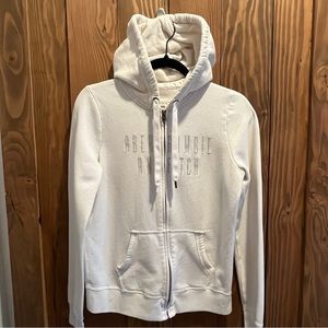 Abercrombie & Fitch off white hoodie